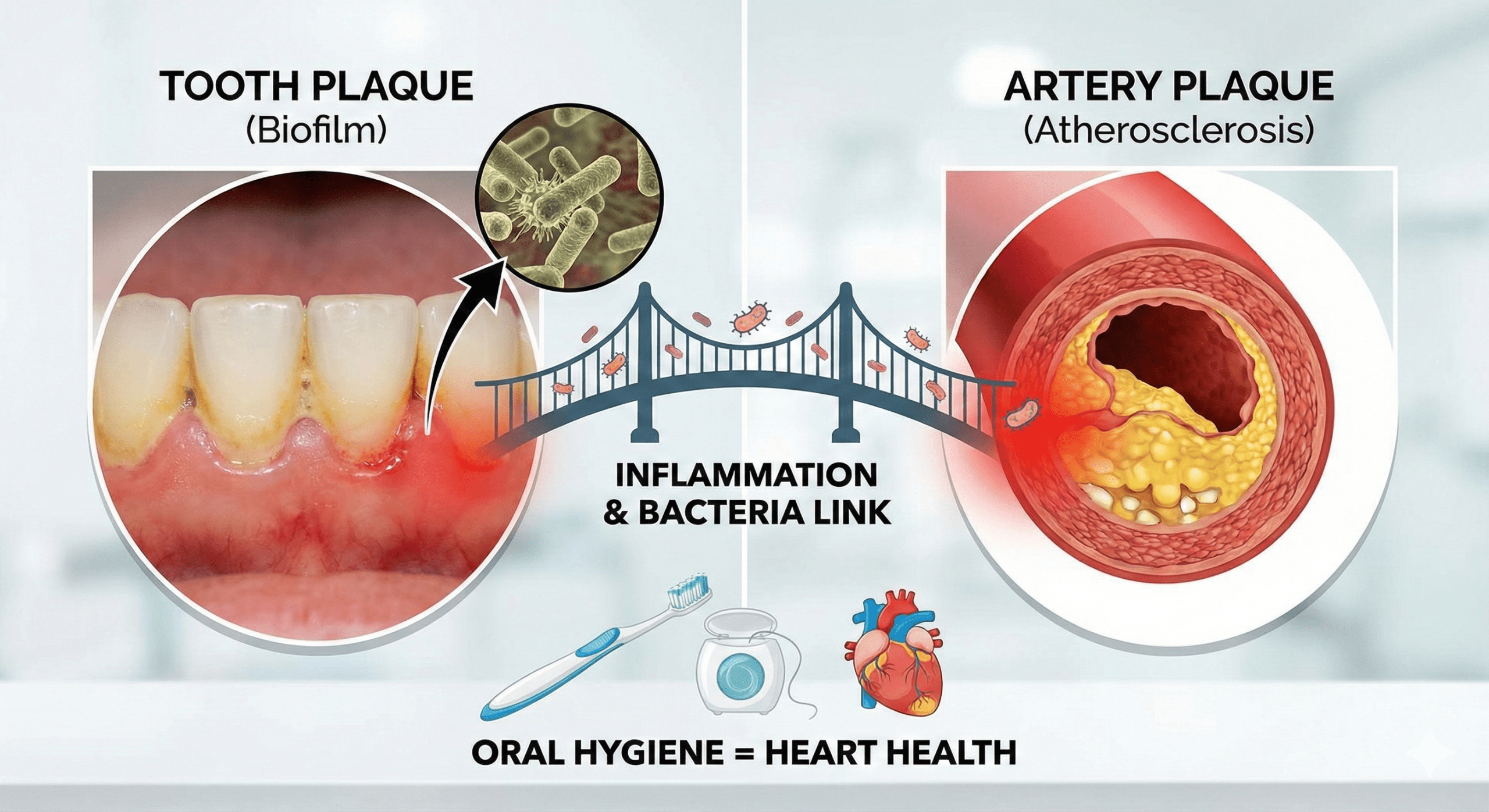 tooth and artery plaque
